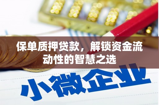 瑶海保单质押贷款，解锁资金流动性的智慧之选