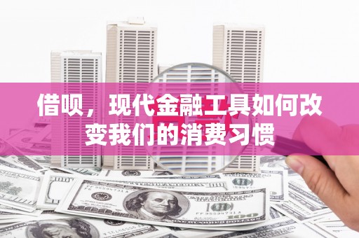 瑶海借呗，现代金融工具如何改变我们的消费习惯