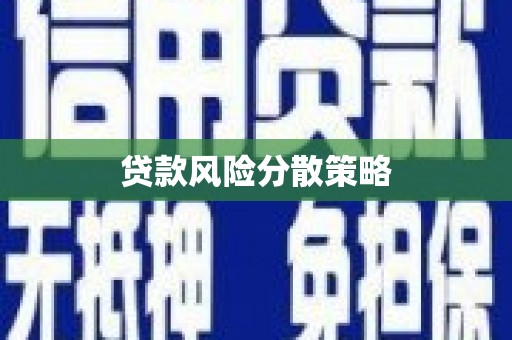 瑶海贷款风险分散策略