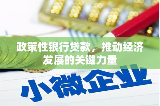 瑶海政策性银行贷款，推动经济发展的关键力量