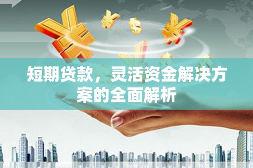 瑶海短期贷款，灵活资金解决方案的全面解析