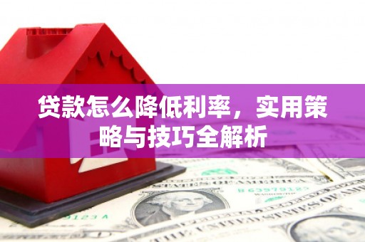 瑶海贷款怎么降低利率，实用策略与技巧全解析