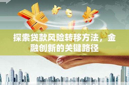 瑶海探索贷款风险转移方法，金融创新的关键路径